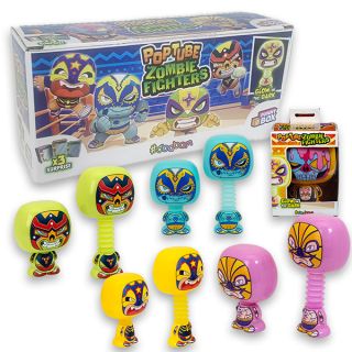 PopTube Zombie Fighters: FUNNY BOX 3 PEZZI CON PERSONAGGI DIFFERENTI