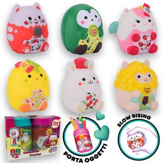 Chupa Chups Sparkling Squishy: Funny Box con 2 personaggi diversi