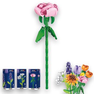 Flower Fusion Pink Rose - Altezza 26 cm | 60 pezzi